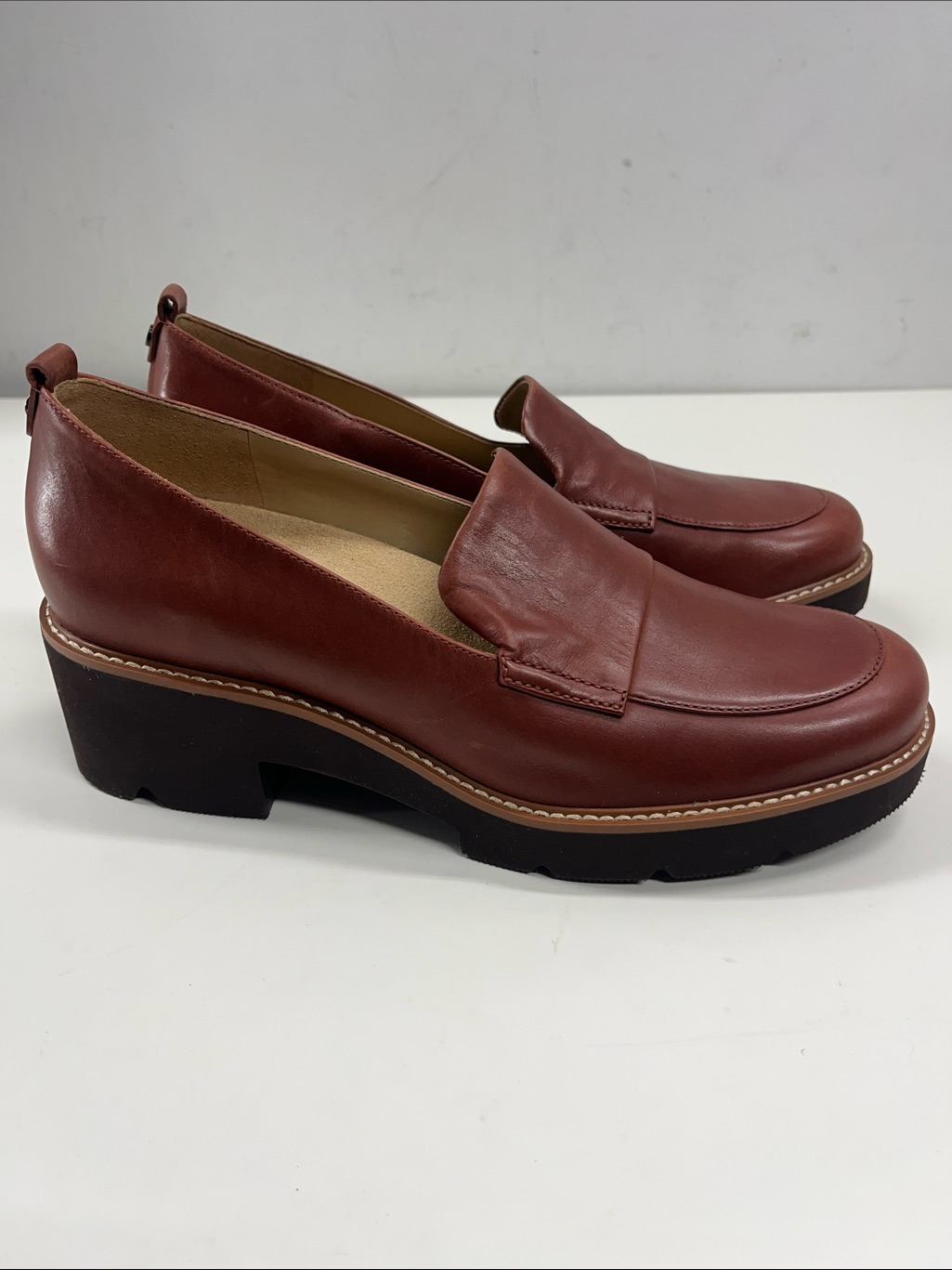 New Naturalizer Darry Loafers In Brown Leather Size 10 — image 2 of 8